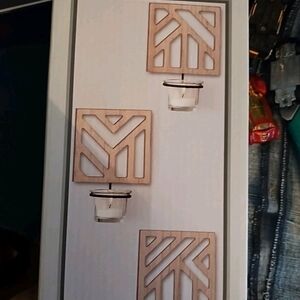 True Living Three-piece Wall Mount.Candle Not Included